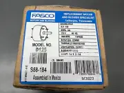 *NEW* FASCO D125 FAN MOTOR S58-184 1500RPM 1/50 HP 115V 1/4X2-1/4 SHAFT
