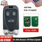 Smart Remote Key Fob for 2005-2011 Alfa Romeo 159 Brera Spider PCF7941/ 71740257