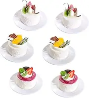 CORHAD 6pcs Cake Model Decorations Fake Cake Home Decor Cake Dummy Realistic Cake Cake Foam Cake Decoration Faux Cake for Display Cake Dummy Cake Layers Artificial Cake