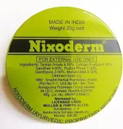 Nixoderm Cream for Eczema, Blemishes, Pimples, Rashes, Athletes Foot 20g