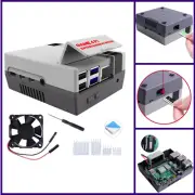GeeekPi Case for Raspberry Pi 4, Pi 4 Case with Cooling Fan and Pi 4 Heatsink
