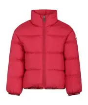 Moncler Enfant Logo Patch Padded Jacket 6Y,4Y Cherry pink