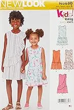 NewLook N6630 Children's & Girl's Sewing Pattern Dresses, Size 3-4-5-6-7-8-10-12-14