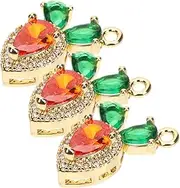 [STOBOK] 3pcs Easter Carrot Charms Jewelry Charms DIY Making Pendants for Bracelet Necklace