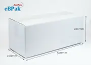 50x Mailing Box 500 x 200 x 200mm Regular White Long Tube Carton B917