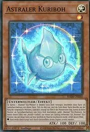 RA04-DE040 Astral Kuriboh Super Rare German 1st Edition Quarter Century Stampede with MZTCG Shipping Protection Yugioh