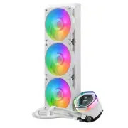 Cooler Master MasterLiquid ION 360 ARGB LCD AIO Liquid CPU Cooler - White (MLY-D