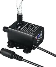 YaSao Ultra-Quiet Mini DC12V 10W 400L/H Lift 400cm Brushless Water Pump 5.5 * 2.1mm Female Submersible Fountain with Flow Adjustment Function