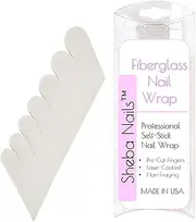 SHEBA NAILS Official Brand Fiberglass Nail Wrap Self-Adhesive Pre Cut Fingers, 70 Finger Tabs