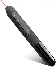Black Presentation Clickers, 328FT Presentation Clicker for PowerPoint Remote, 2.4GHz Hyperlink Volume Wireless PowerPoint Presentation Clicker for Powerpoint Computer Laptop Mac(No Battery)