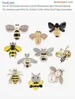 Bumble Bee 10 Pack Pins Lapels