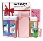 Roll On Wax kit Waxing Warmer Wax Roller Hair Removal Body Face Leg Soft Heater
