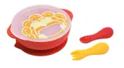 3pc Marcus & Marcus Toddler First Bowl/Cutlery Set Self Feeding Marcus Lion 12m+