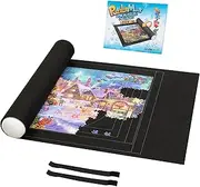 Lavievert 1500 Piece Jigsaw Puzzle Mat Roll Up with Unique Auxiliary Line Design, Portable Puzzle Board for Adults & Kids, Non-Slip Puzzle Keeper Storage Saver for 1500 1000 500 Piece Puzzles