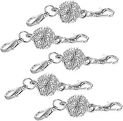DOITOOL Magnetic Necklace Clasp Jewelry Magnetic Lobster Clasp Alloy Rhinestone