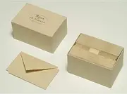 Clairefontaine - Ref 92306L - G.Lalo Mode de Paris Correspondence Set - 30 x Cards (300gsm, 9.7 x 15.2cm) + 30 x Lined Envelopes with Gummed Edges (10 x 15.8cm) - Sand