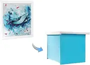 Waterproof Foldable Storage Box, Hidden Bathroom Wardrobe, Folding Wall Painting Storage Cabinet, Shelf Rack for Kitchen Living Room Bathroom Space-Saving Multi-Functional Creative Products XIAOYU