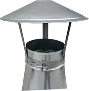 [ADZQM] Flue Caps, Chimney Cap, 304 Stainless Steel Fireplace Chimney Cover, with Adjustable Screws, Chimney Flue Cover for Chimney Supply Chimney Rain Cap, 18 Sizes to Choose (110mm/4.33in)
