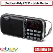 Portable AM/FM Radio with USB Port Rechargeable Handheld Music Player Walkman