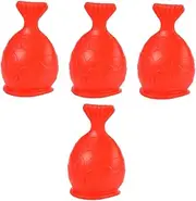 4pcs Silicone Lip Plumping Device Fish Shape Enhancer for Fuller Lips Easy to Use Portable Tool Anytime Anywhere