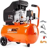 Portable Electric Air Compressor, 24L 2HP Direct Drive, Includes 5pc Air Tool Kit