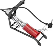 GANAZONO Portable High Pressure Foot Pump Inflator for Cars Bicycles Motorcycles Mini Floor Pump with Pressure Gauge Slip Pedal for Quick Effortless Inflation