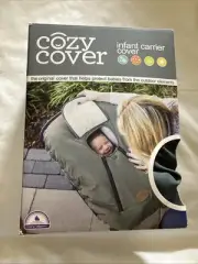 Cozy Cover Insulated Infant Carrier Cover W/Dual Zippers & Pull-Over Flap NIB!