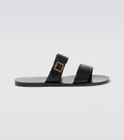[Saint Laurent] Saint Laurent Ios leather sandals AU 11 black