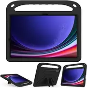 Jarttarn Kids Case Compatible with Samsung Galaxy Tab S9 FE Plus Case SM-X610/SM-X616 12.4inch 2023,Light Weight Shock Proof Handle Stand Kids Friendly Protective Cover Case (Black)