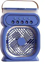 Rechargeable Misting Fan - Desk Personal Misting Fan Air Cooler - Adjustable 3 Wind Speeds 450ml Water Tank Cooling Appliance with Handle for Sleeping, Working