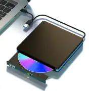 External CD/DVD Drive for Laptop & Desktop PC, USB 3.0/Type-C Portable CD Dri...