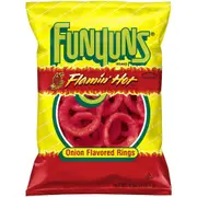 Funyuns Flamin Hot Onion Flavored Rings Chips Snacks 163g