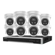 Hikvision 8x6MP Cameras Kit: 8 DS-2CD2366G2-IU Cameras+8 Channel 8K NVR+4TB HDD
