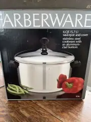Vtg farberware 6 qt/#836-New Inbox Unopened Aluminum Clad Bottom