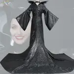 電影黑魔女2瑪琳菲森安吉麗娜朱莉睡美人牛角萬聖節COSPLAY服裝恐怖嚇人牛角女巫裝扮黑女巫黑魔女 TMK
