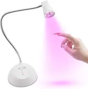 MakarttPro GelFlex Goose Neck Lamp - Professional Soft Gel Flash Cure UV Lamp for Gel Nail Flash Curing, Adjustable Gooseneck Design, Perfect for Nail Technicians, and Enthusiasts