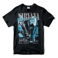 在飛比找蝦皮購物優惠-Kurt Cobain T 恤 Nirvana 搖滾樂隊