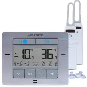 Wireless Digital Fridge and Freezer Thermometer with Alarm - Premium LCD Display