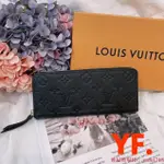 LOUIS VUITTON LV CLÉMENCE 錢包 拉鍊長夾 牛皮 壓紋 M60171 M69415