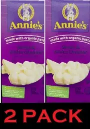 Annie's Macaroni & Cheese Shells & White Cheddar With Organic Pasta 6 oz 2 PACK