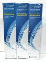 3 IcePure RWF0500A Refrigerator Water Filter Whirlpool Kenmore 4396508 EDR5RXD1