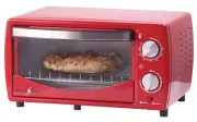 EUROSTAR 4-Slice Toaster Oven Broiler (Red)