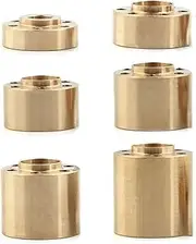 Modification Accessories 4Pcs Weights 12Mm Wheel Hex Hub Widen Adapter for 1/10 RC Crawler Axial SCX10 TRX4(6mm)