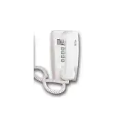 Vintage Corded Wall Phone Retro Cord Telephone White Apt Home Land Line 70's80's