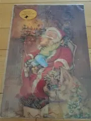 1990 SWEDEN ADVENT CALENDAR PICTURA SANTA WITH TOYS HUGGING CHILDNEW PKG
