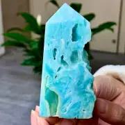 150GNatural High quality sky blue hemimorphite Tower crystal mineral from Yunnan