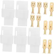 BUGUUYO 5 Sets Automotive Wire Connectors Kit Durable Power Plug Cable Connectors for Easy Installation Includes Protective Sleeves for Various Electrical Needs Cars