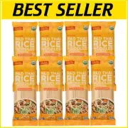 Traditional Thai Rice Noodles - Certified Gluten-Free, Quick Cooking, 8 Oz Pack