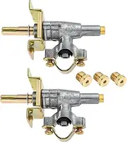 MCAMPAS 2 Pack Griddle Burner Valve Replacement Parts for Blackstone 36"4-Burner Flat Top Griddle Models 1554, 1565, 1836, 1866, 1560 -Natural Gas Conversion Nozzle