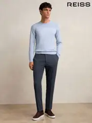 Reiss Airforce Blue Found Slim-Fit Drawstring Trousers (Q77354) | $220